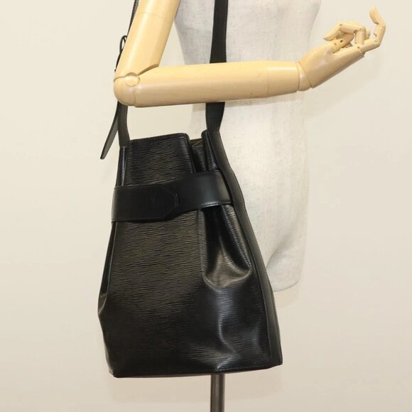 LOUIS VUITTON Epi Sac Depaule GM Shoulder Bag Black - Picture 1 of 15